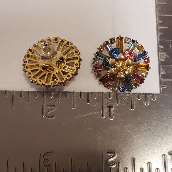 J. Crew Multi Color Crystal Earrings - Picture 3 of 6